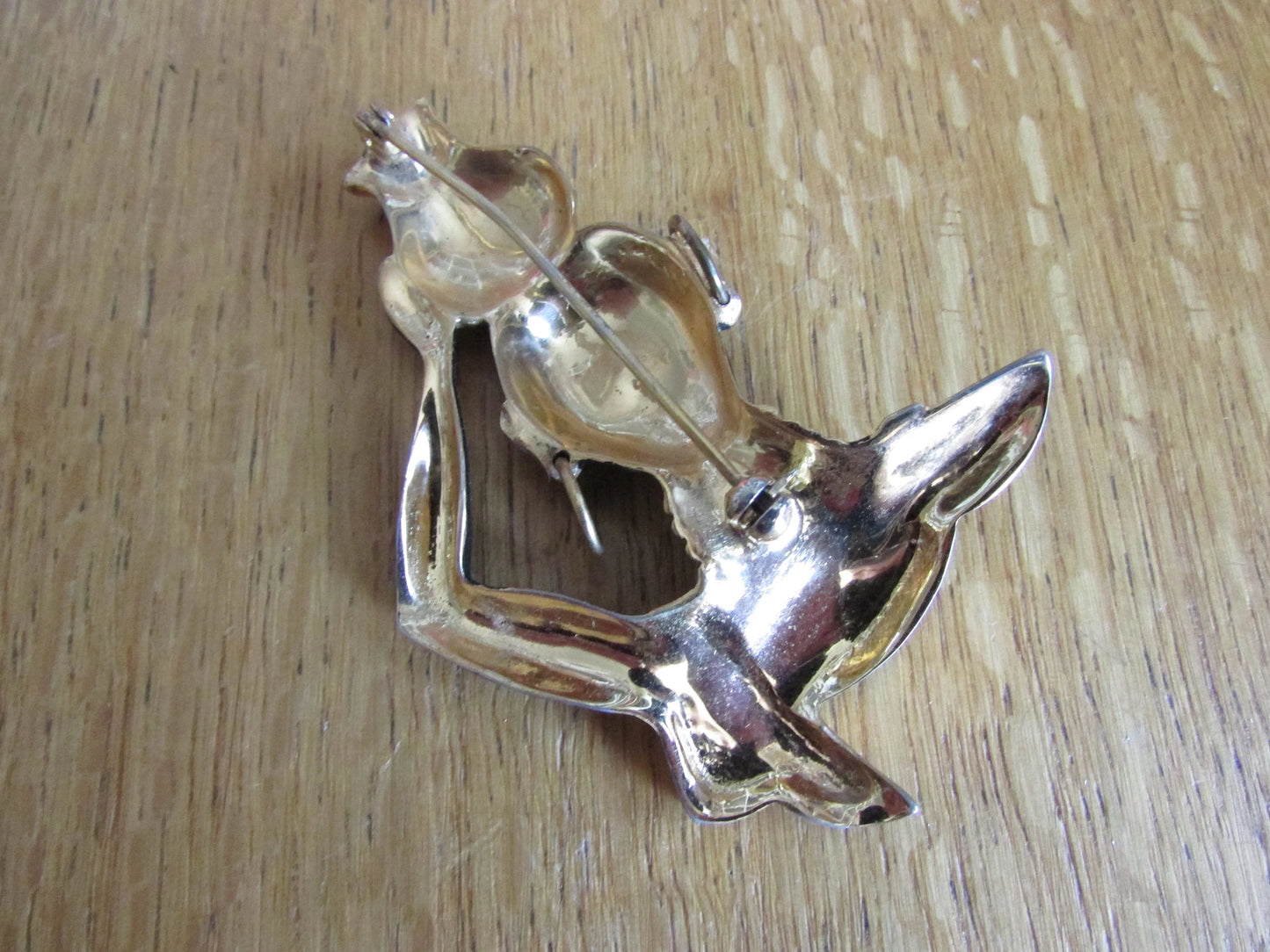 Mid-century blackamoor tribal bust brooch with turquoise seed bead accents