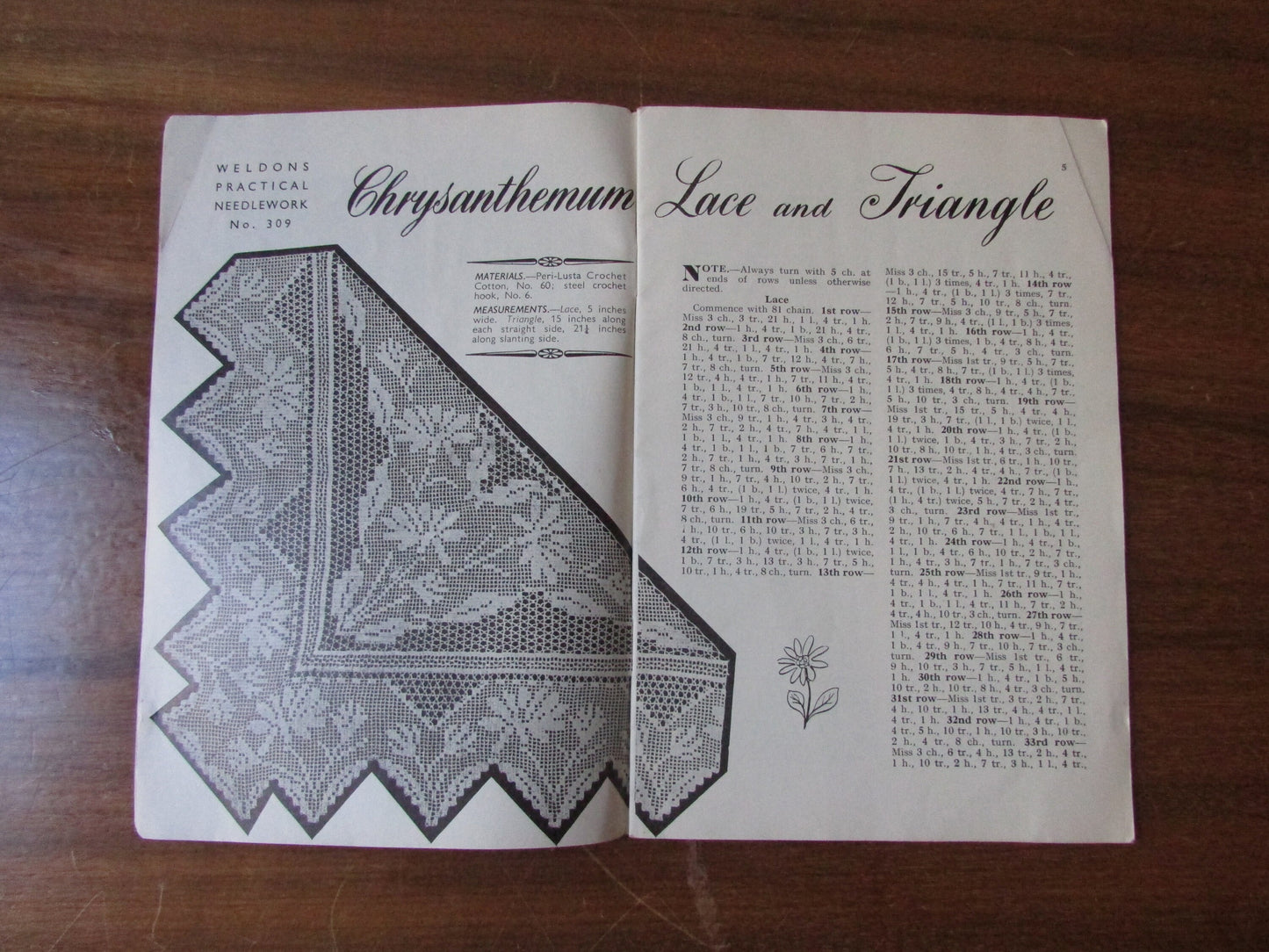 1920s Weldons 'By Request' Crochet 309 pattern booklet