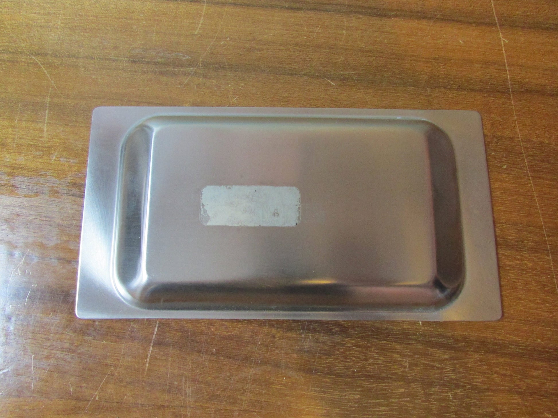 circa. 1960s Oneidacraft stainless steel 2-piece butter dish & knife set