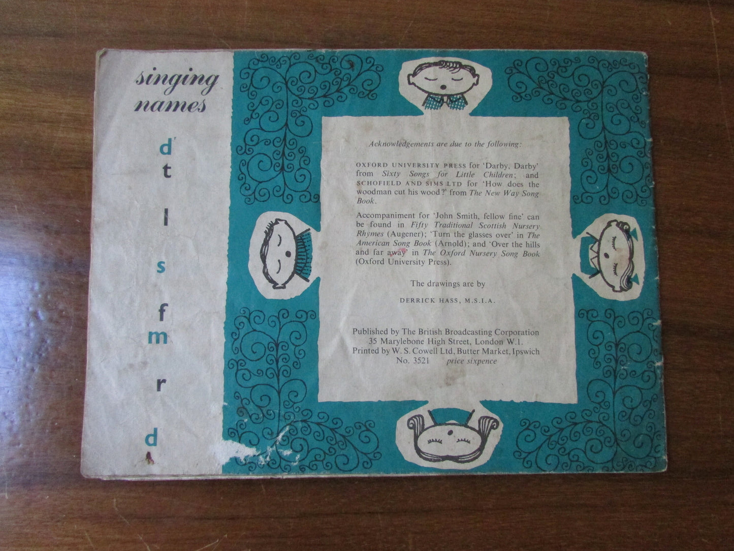 1957 Time and Tune BBC Broadcasts to Schools sheet music