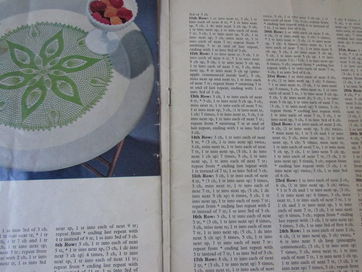 1970 Coats Sewing Group 659 Pineapple Crochet Design in Colour pattern booklet