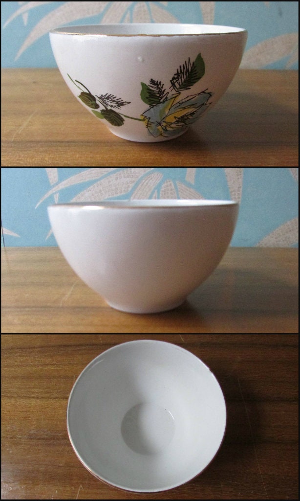 Mid-century Grindley England Broadhurst Bros Burslem blue rose patterned tea-set
