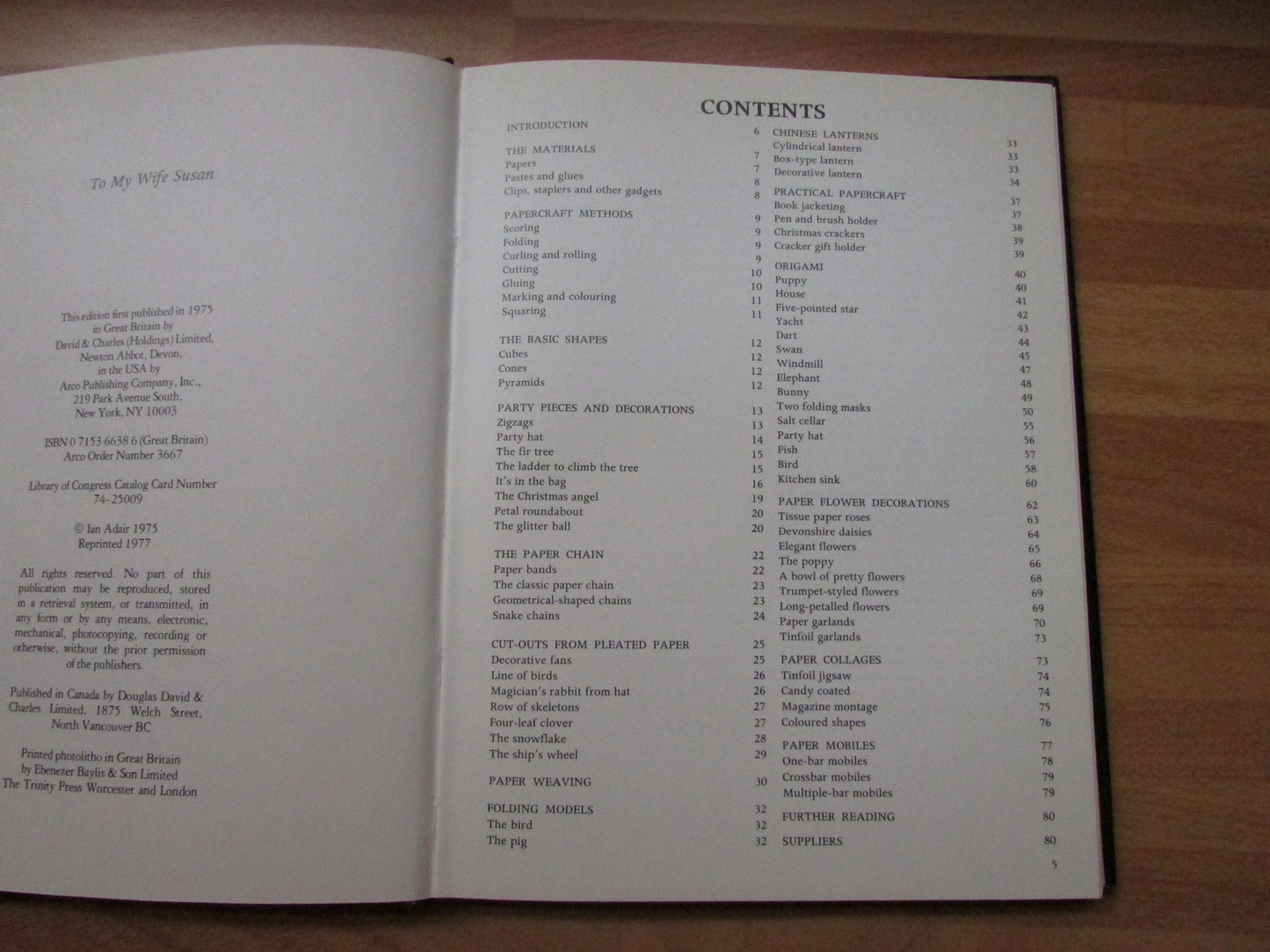 Step-by-step Series Papercrafts, by Ian Adair (Hardback, 1977)