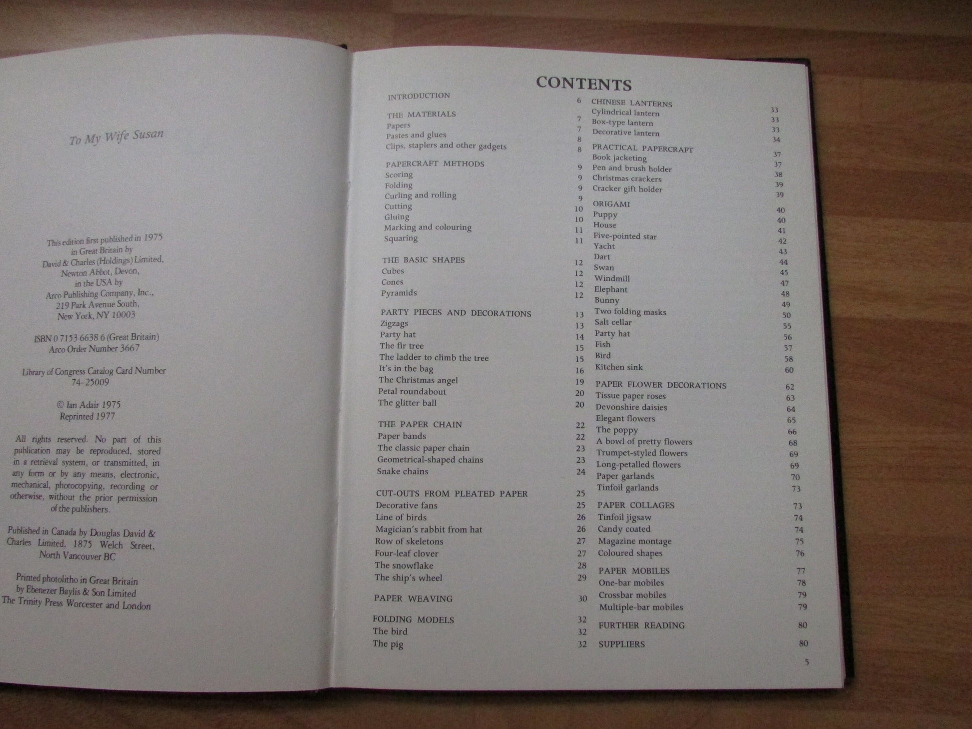 Step-by-step Series Papercrafts, by Ian Adair (Hardback, 1977)