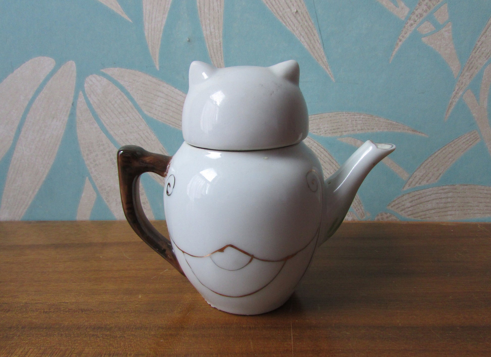 1960s ceramic owl teapot