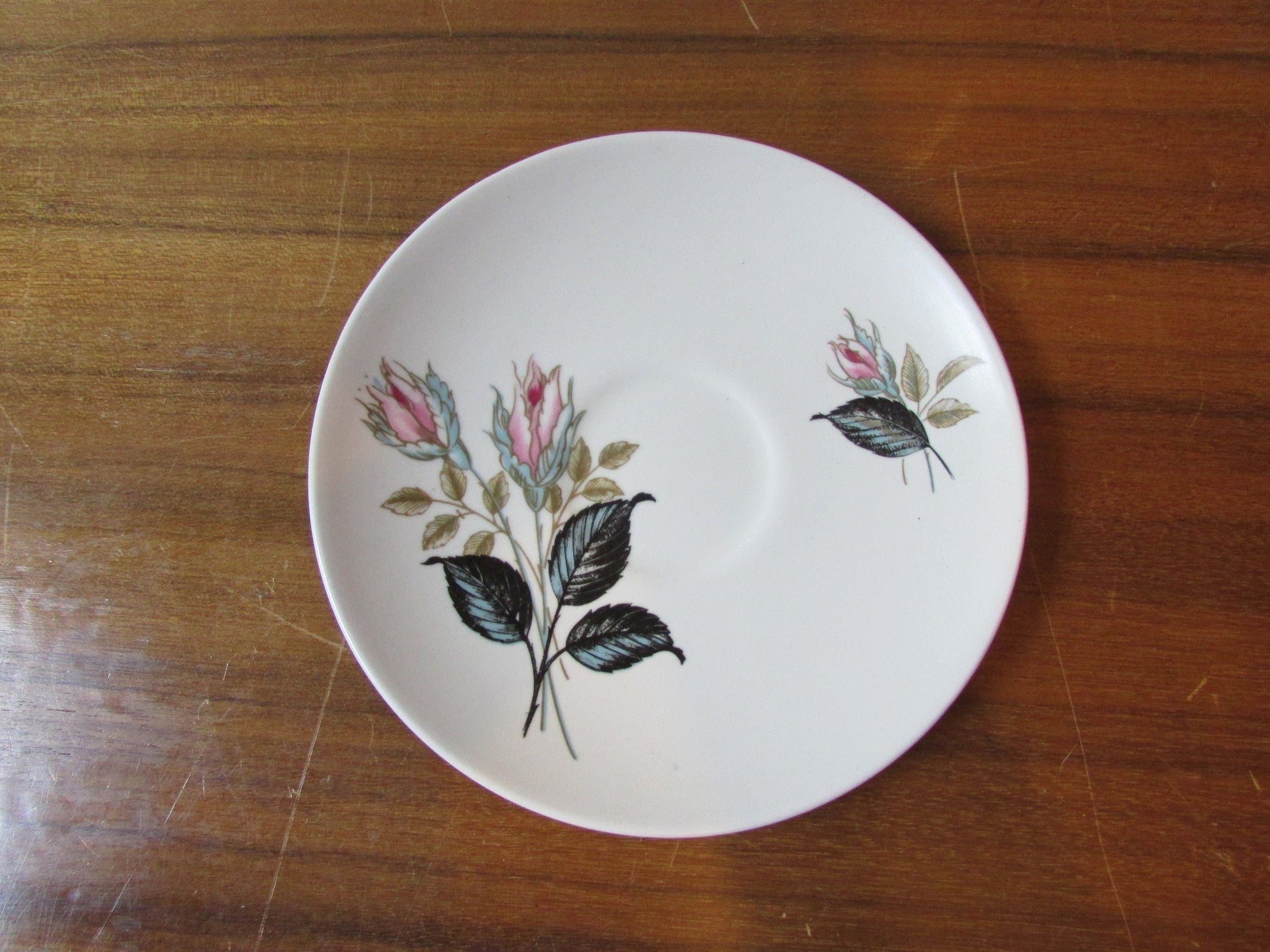 Mid Century J&G Meakin Sol 'Night Club' teacups and saucers set
