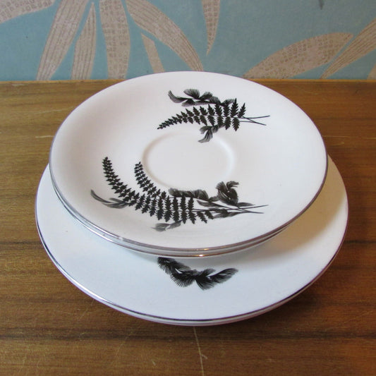 Circa. 1960s Royal Albert Night & Day bone china saucers and side plates