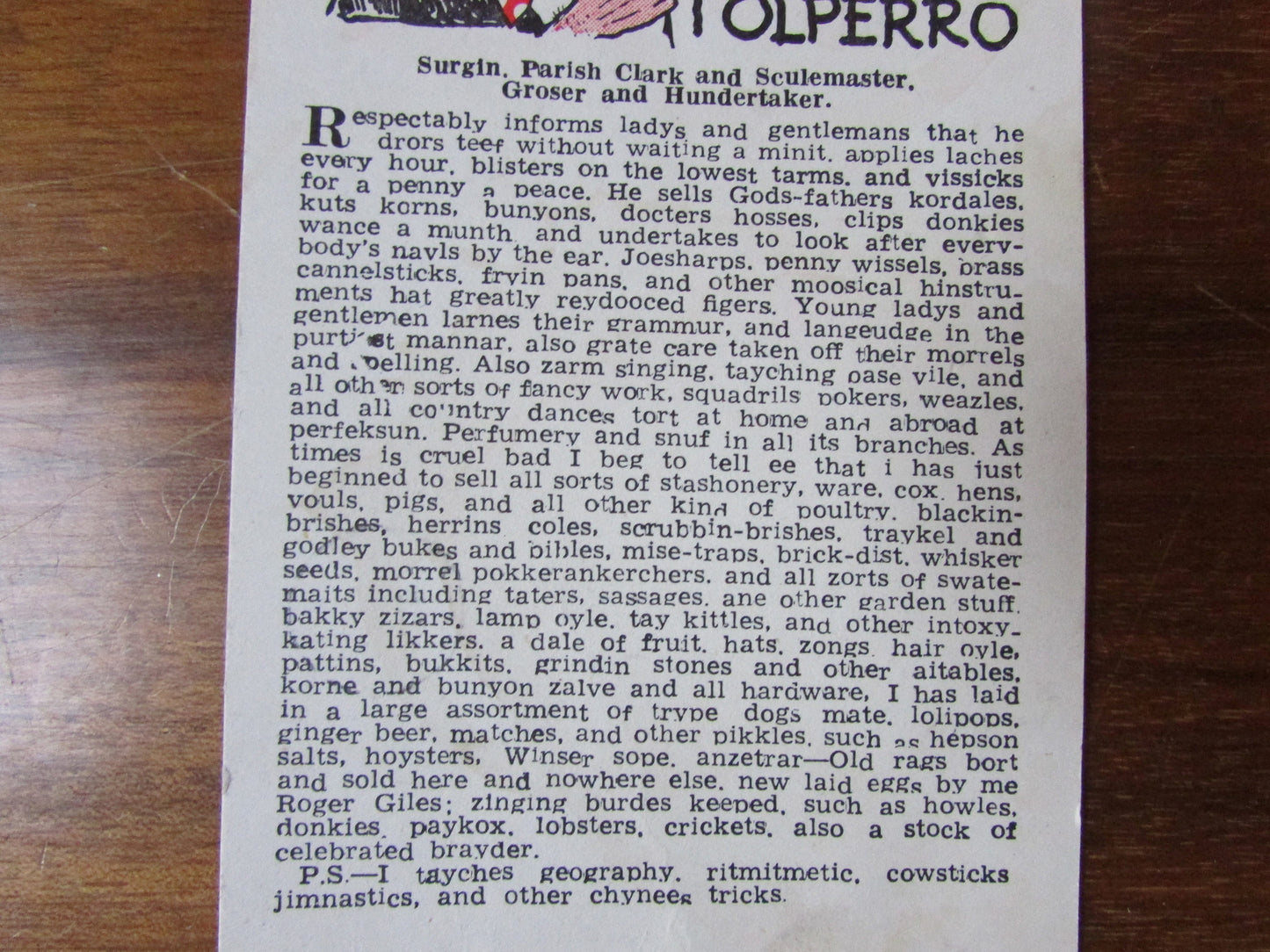 Comical vintage Roger Giles of Polperro postcard