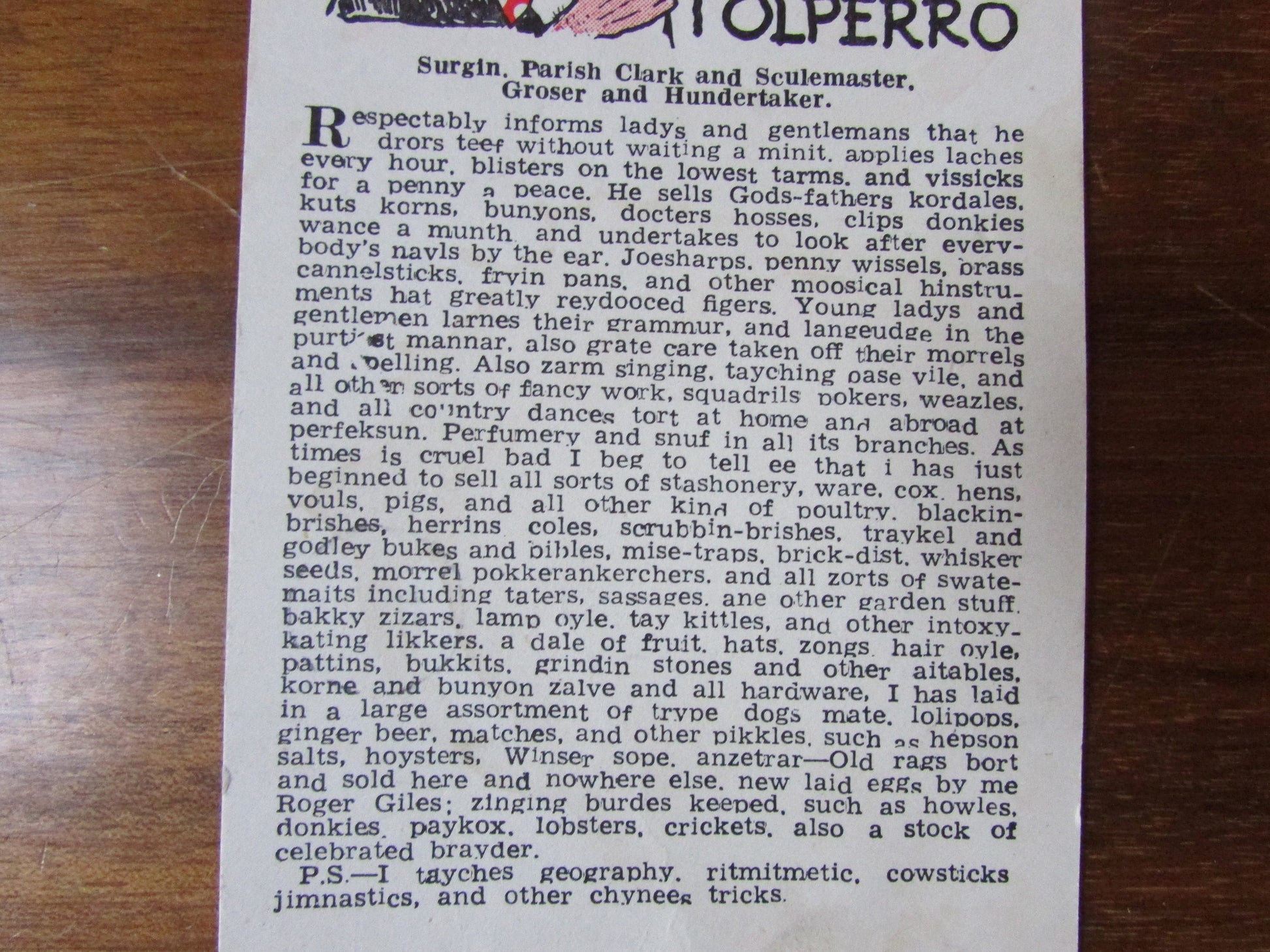 Comical vintage Roger Giles of Polperro postcard