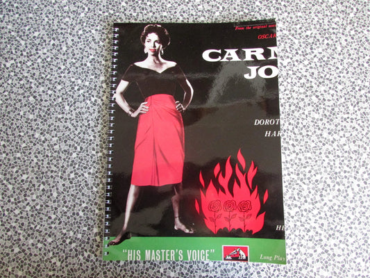 Home-made A4 wire bound sketchbook using 170gsm Acid Free Cartridge Paper, Carmen Jones