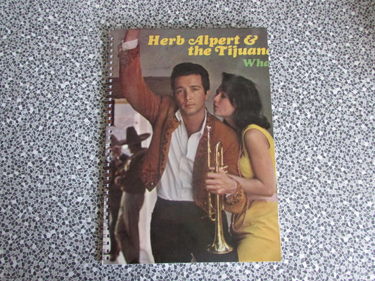 Home-made A4 wire bound sketchbook using 130gsm Cartridge Paper, Herb Alpert