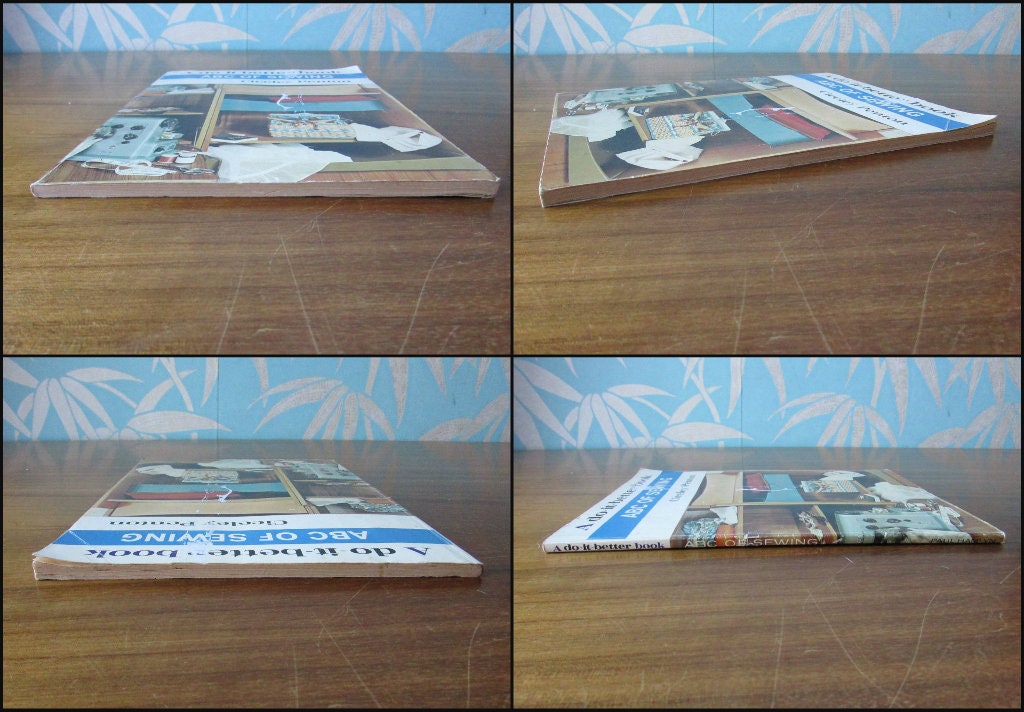 1968 A Do-it-Better Book ABC OF SEWING tutorial guide, by Cicely Penton