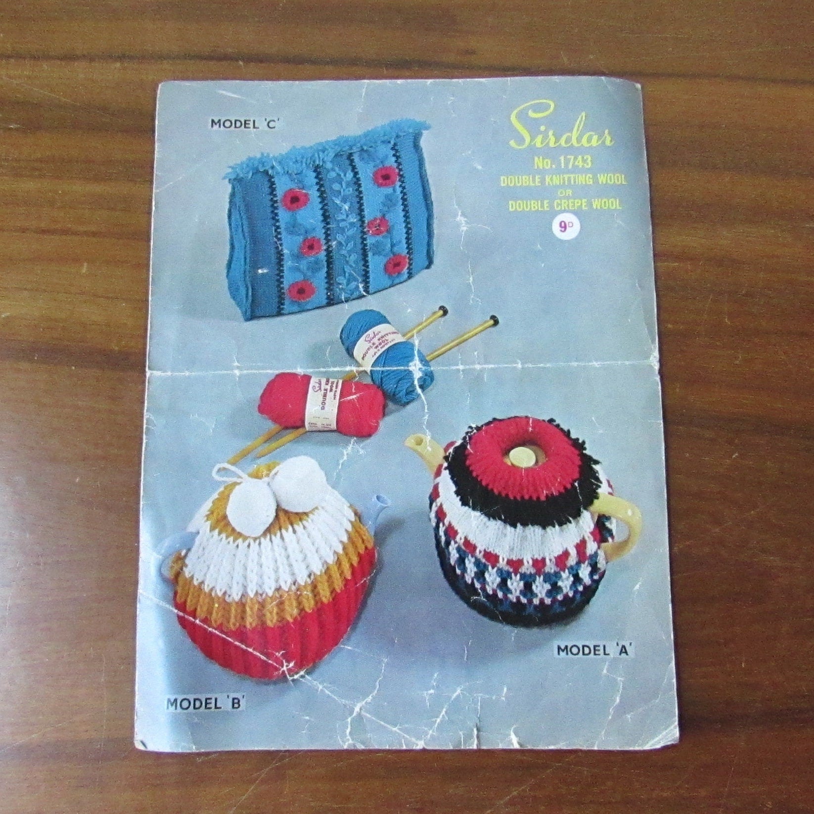 1960s Sirdar 1743 knitting pattern for tea cosies