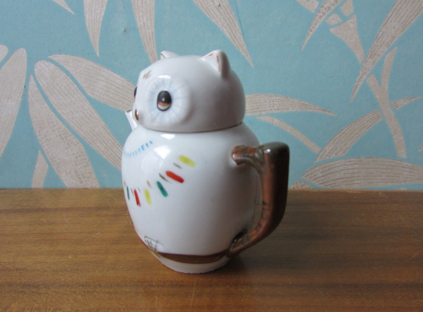 1960s ceramic owl teapot
