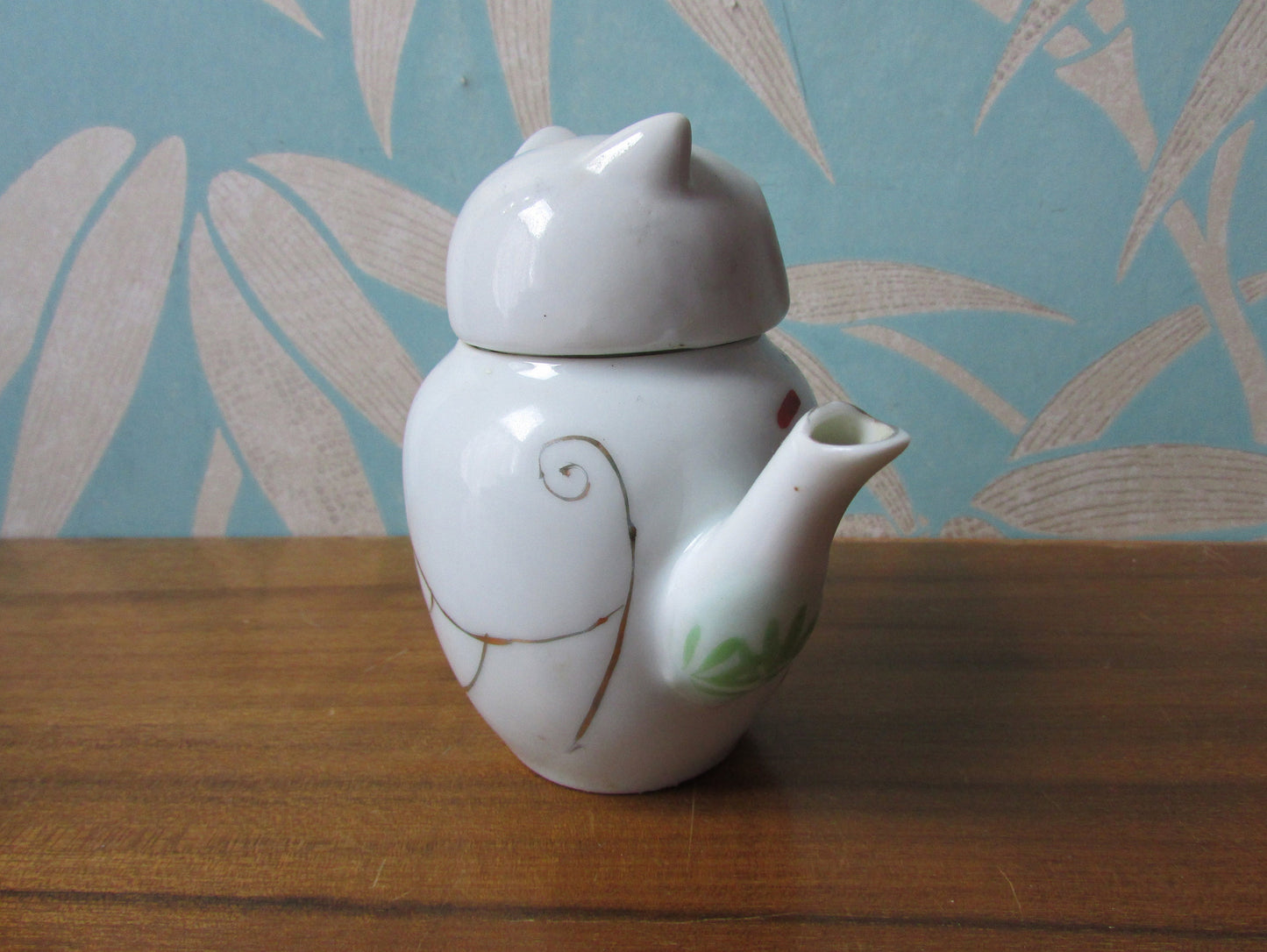 1960s ceramic owl teapot