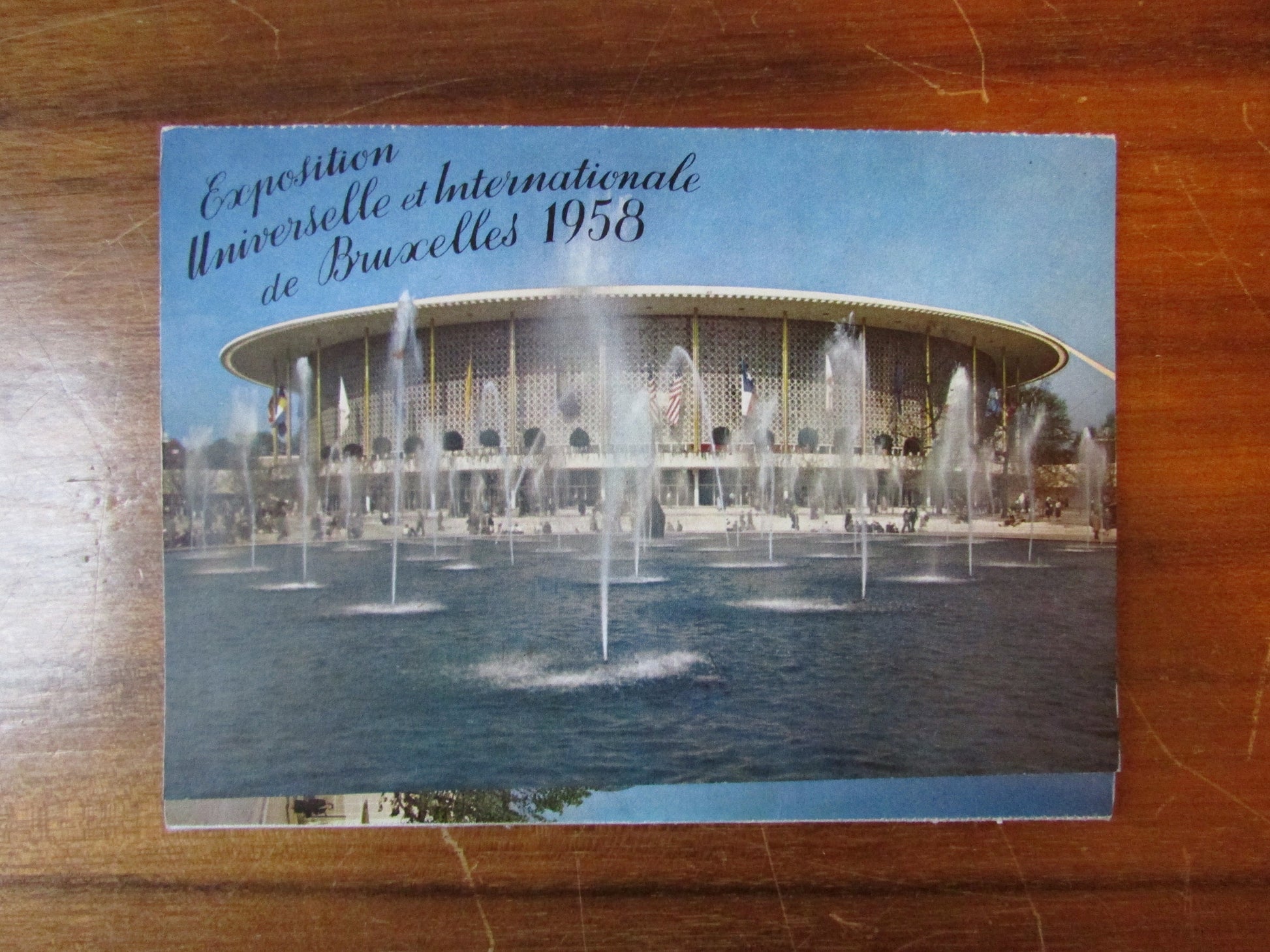 Two 1958 Brussels World's Fair souvenir postcard booklets