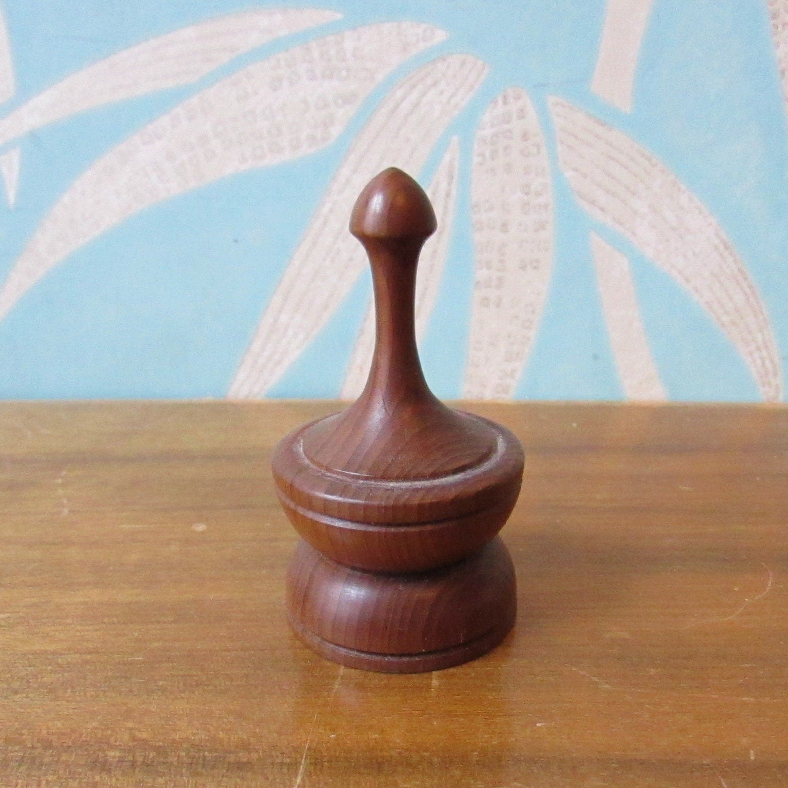1990s B&T Designs wood turned ring holder