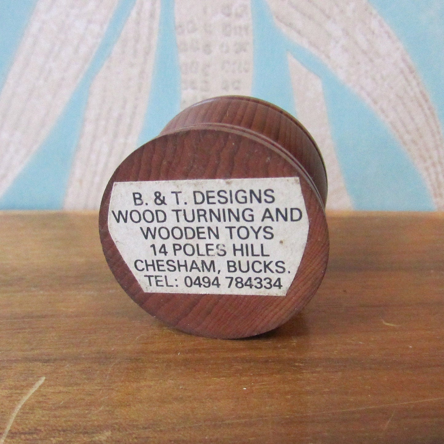 1990s B&T Designs wood turned ring holder