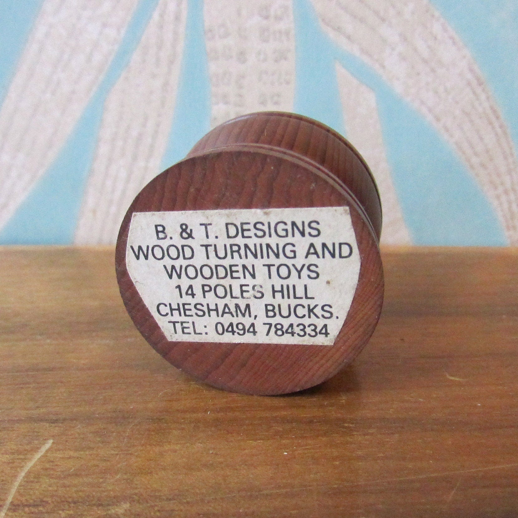 1990s B&T Designs wood turned ring holder