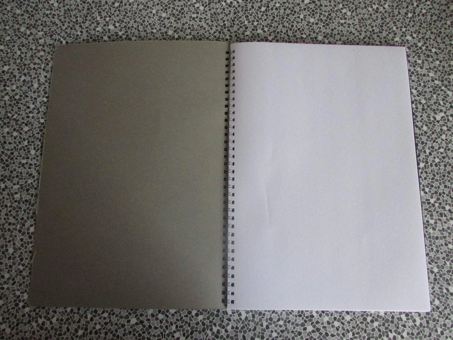 Home-made A4 wire bound sketchbook using 130gsm Cartridge Paper, Herb Alpert