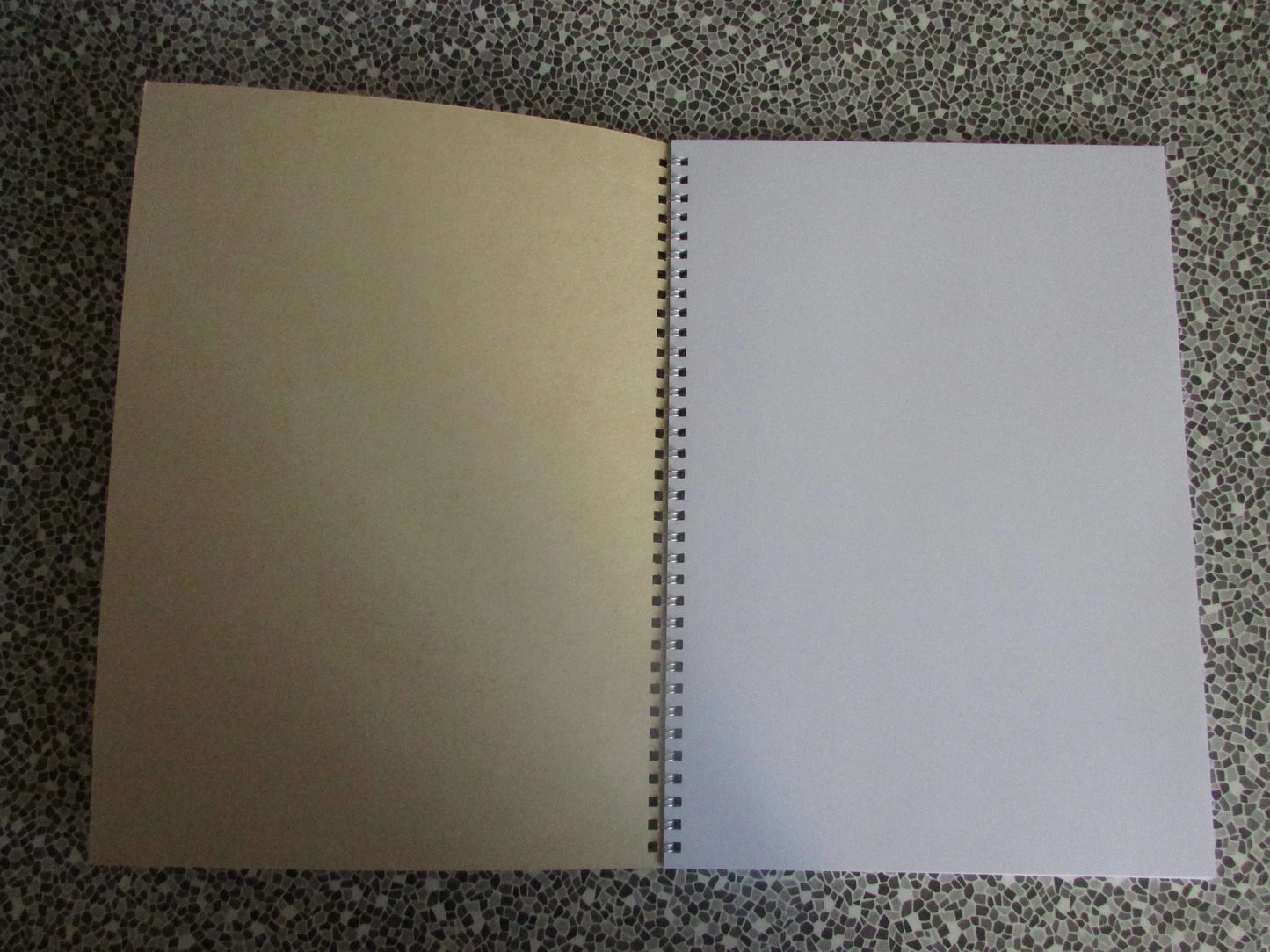 Home-made A4 wire bound sketchbook using 170gsm Acid Free Cartridge Paper, Los Machucambos