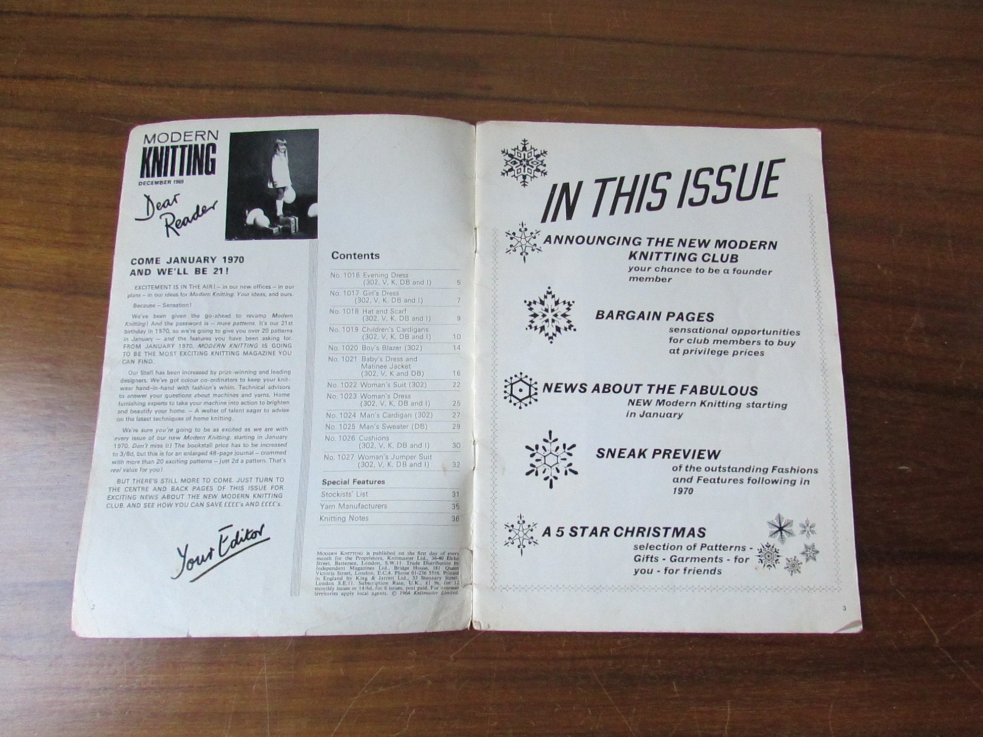 1969 Modern Knitting seasonal knitting magazine