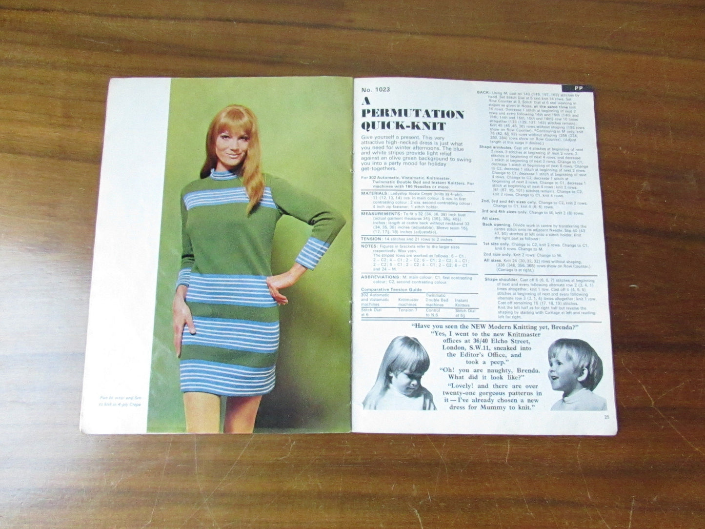 1969 Modern Knitting seasonal knitting magazine