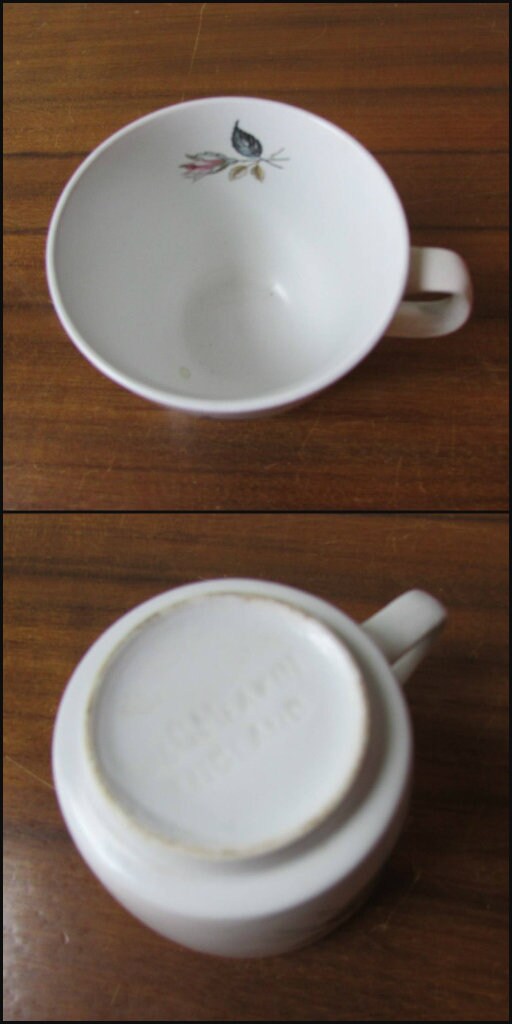 1959 J&G Meakin Studio "Night Club" rose patterned tea set