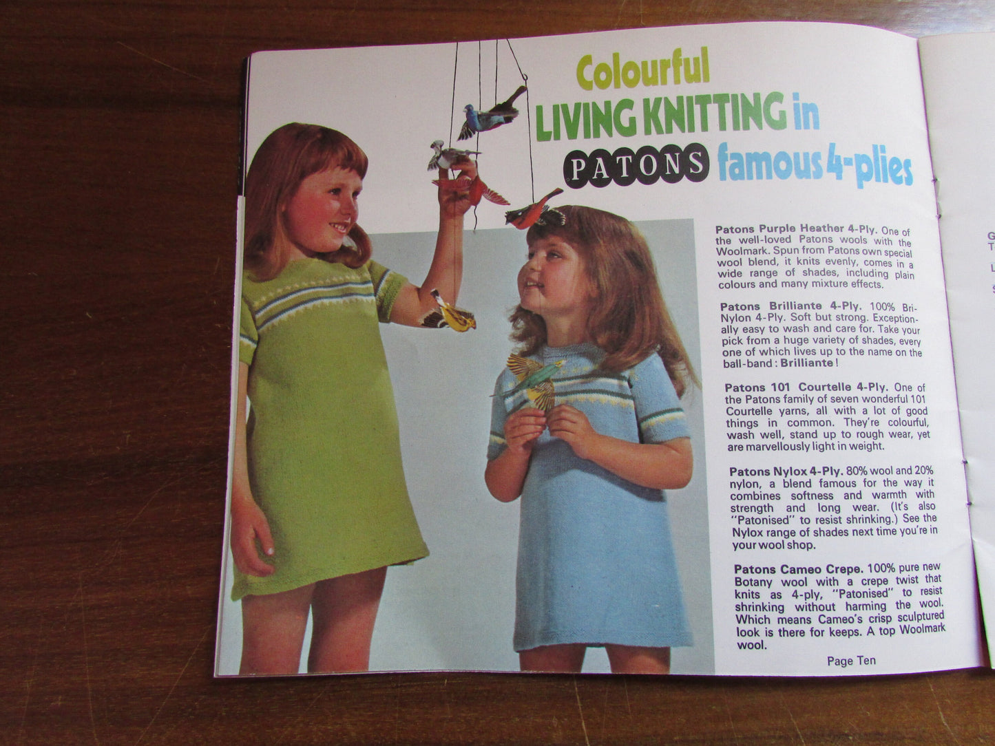 Vintage Patons Living Knitting pattern booklet