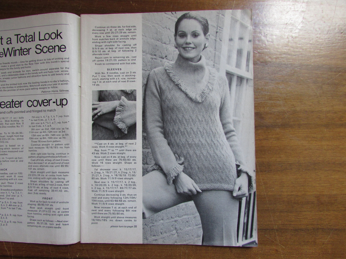 1970 Stitchcraft knitting & embroidery pattern booklet