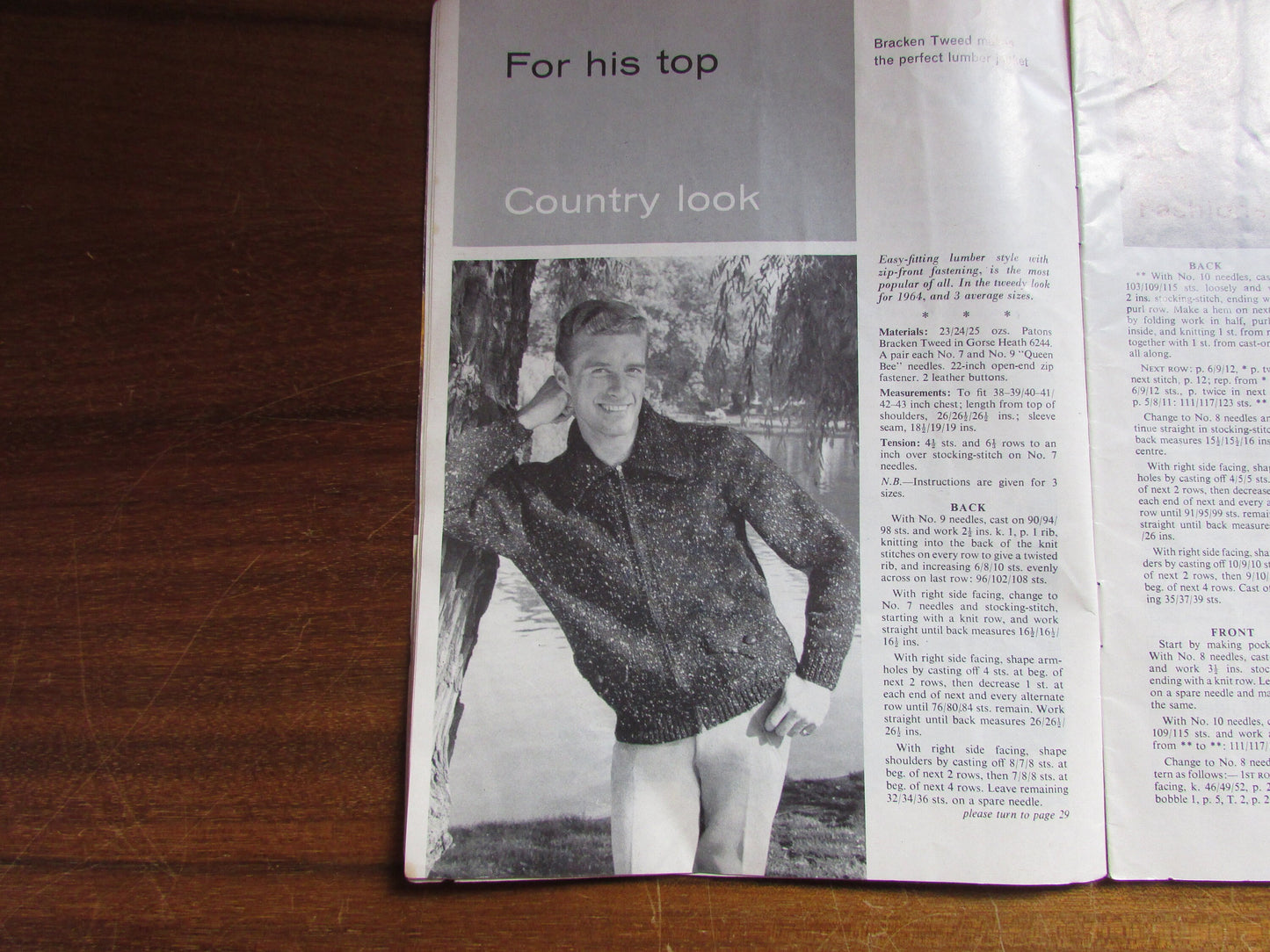 January 1964 Stitchcraft knitting & embroidery pattern booklet