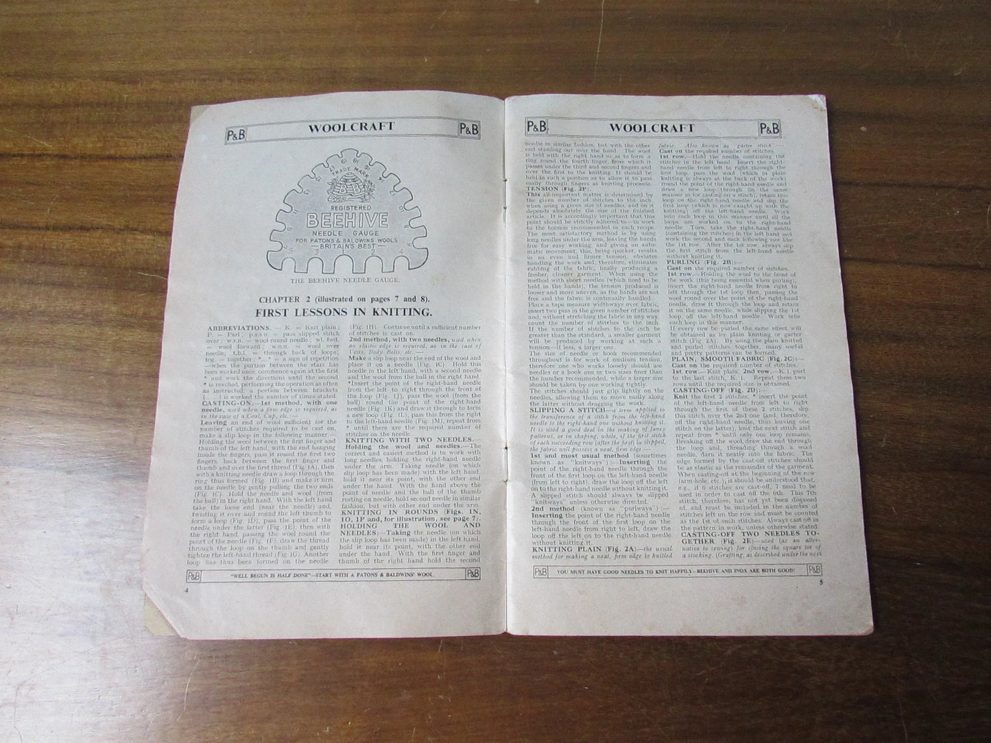 Vintage Patons & Baldwin's Woolcraft pattern booklet; A Practical Guide to Knitting and Crochet