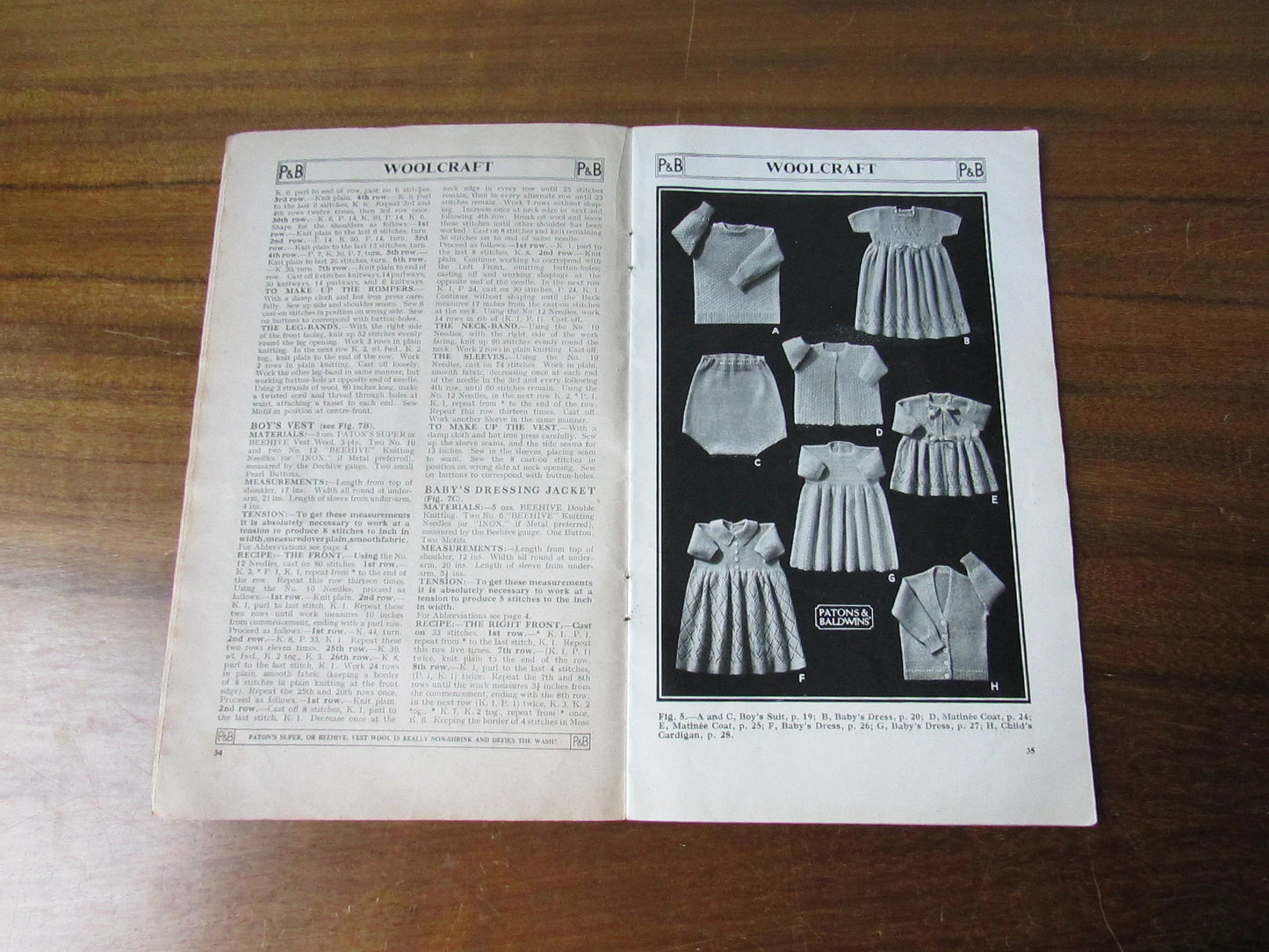 Vintage Patons & Baldwin's Woolcraft pattern booklet; A Practical Guide to Knitting and Crochet