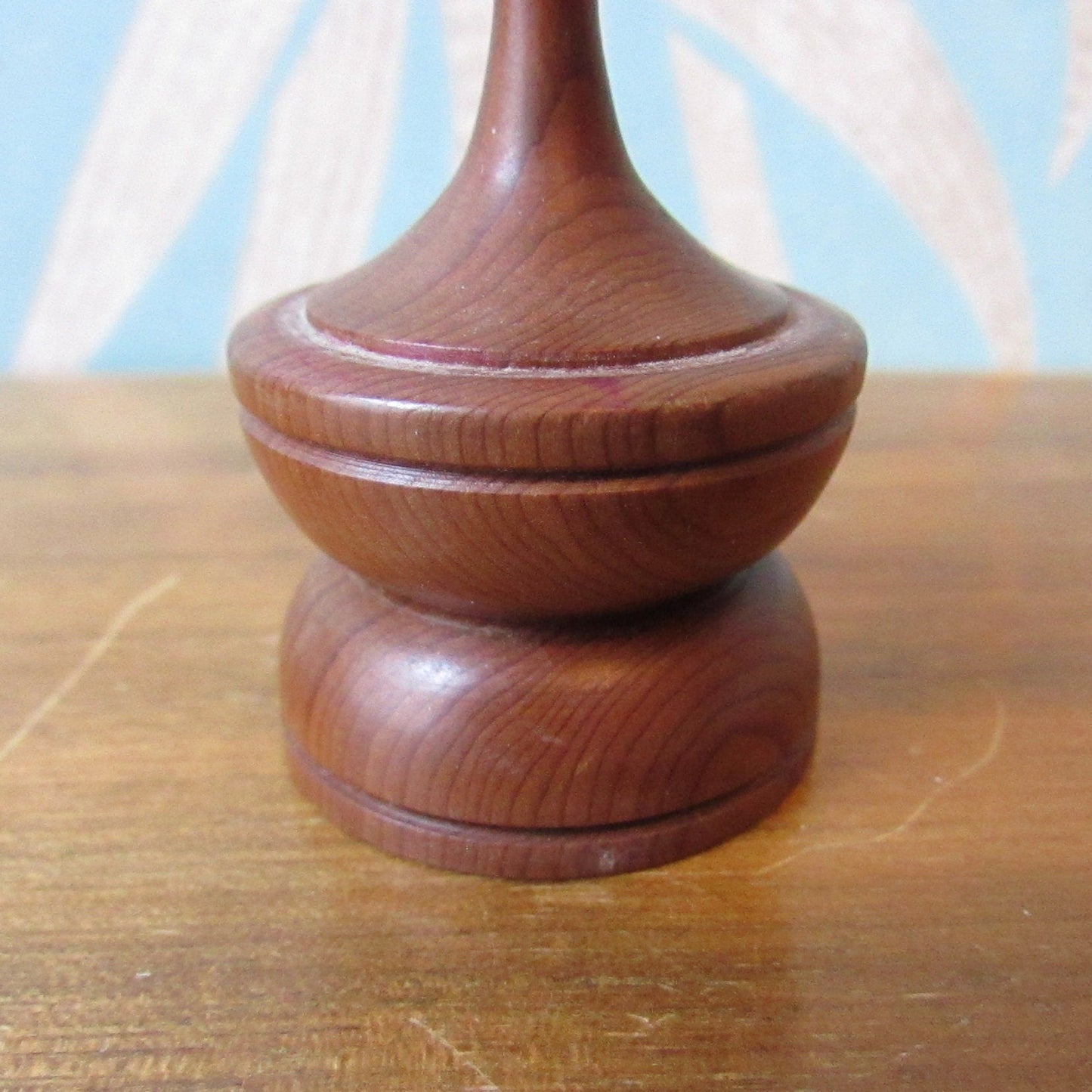 1990s B&T Designs wood turned ring holder
