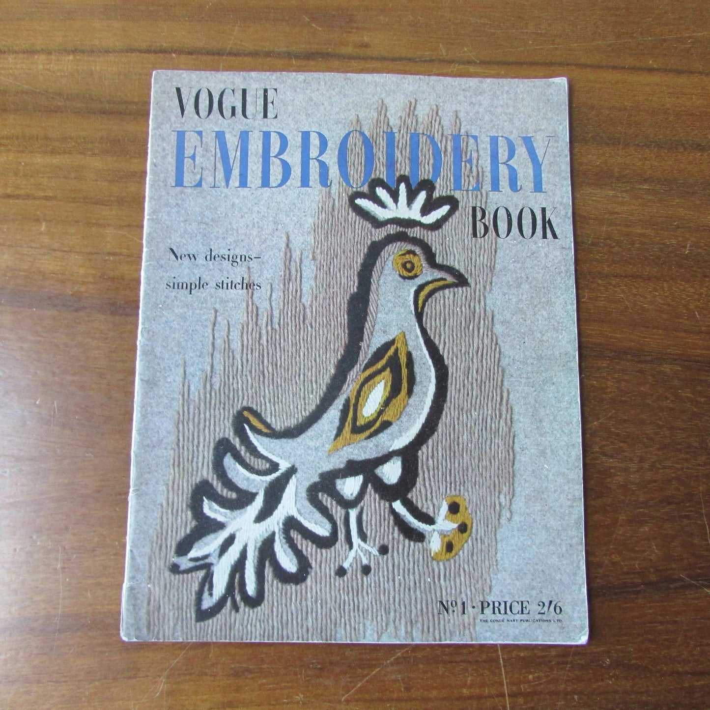 Vogue Embroidery Book, Volume 1, No. 1, by Winifred Pegler (Softback, 1940s/50s)