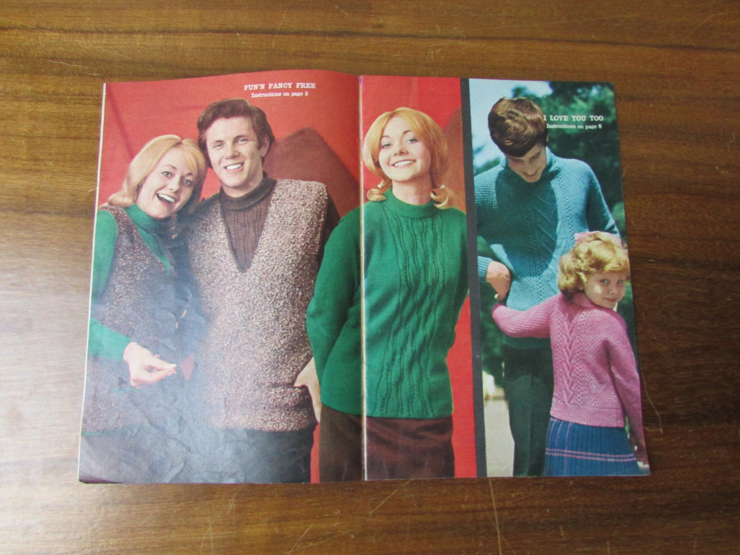 1960s Woman's Own Pops & Classics knitting pattern booklet for the family