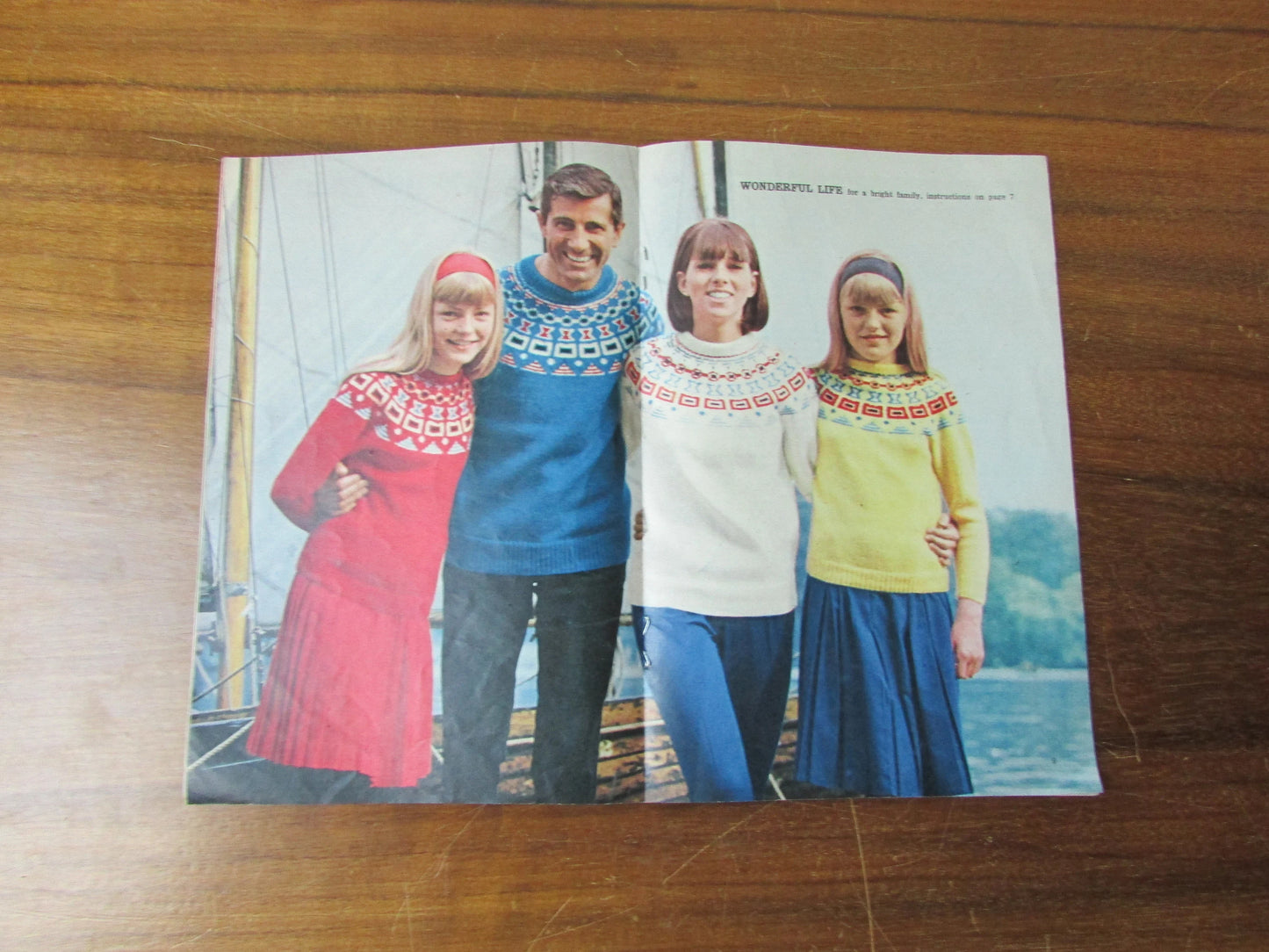1960s Woman's Own Pops & Classics knitting pattern booklet for the family