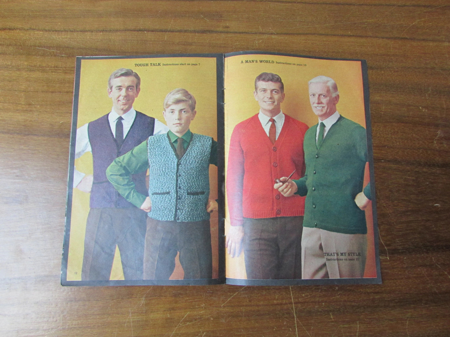 1960s Woman's Own Pops & Classics knitting pattern booklet for the family