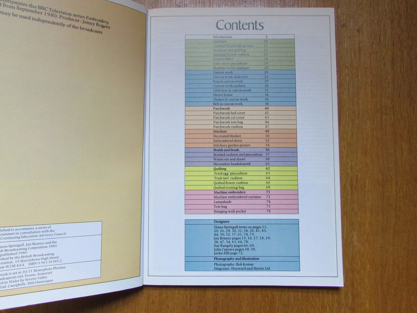 BBC Embroidery: An Introduction to The Basic Skills & Techniques of the Craft, by Diana Springall (Softback, 1980)