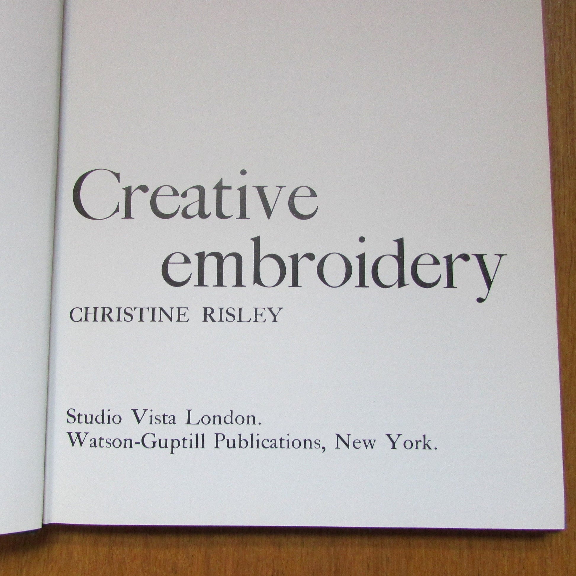 Creative Embroidery, by Christine Risley (Hardback, 1970)
