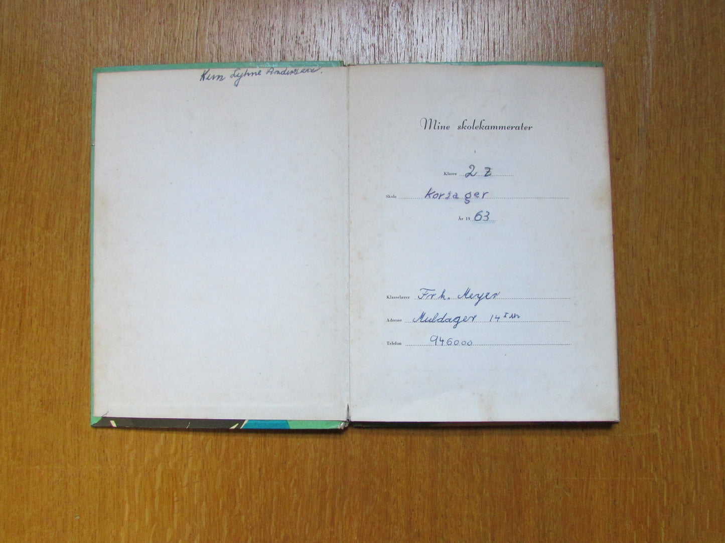Rare 1960s Danish Mine Skolekammerater (My Schoolmates) friendship/address book