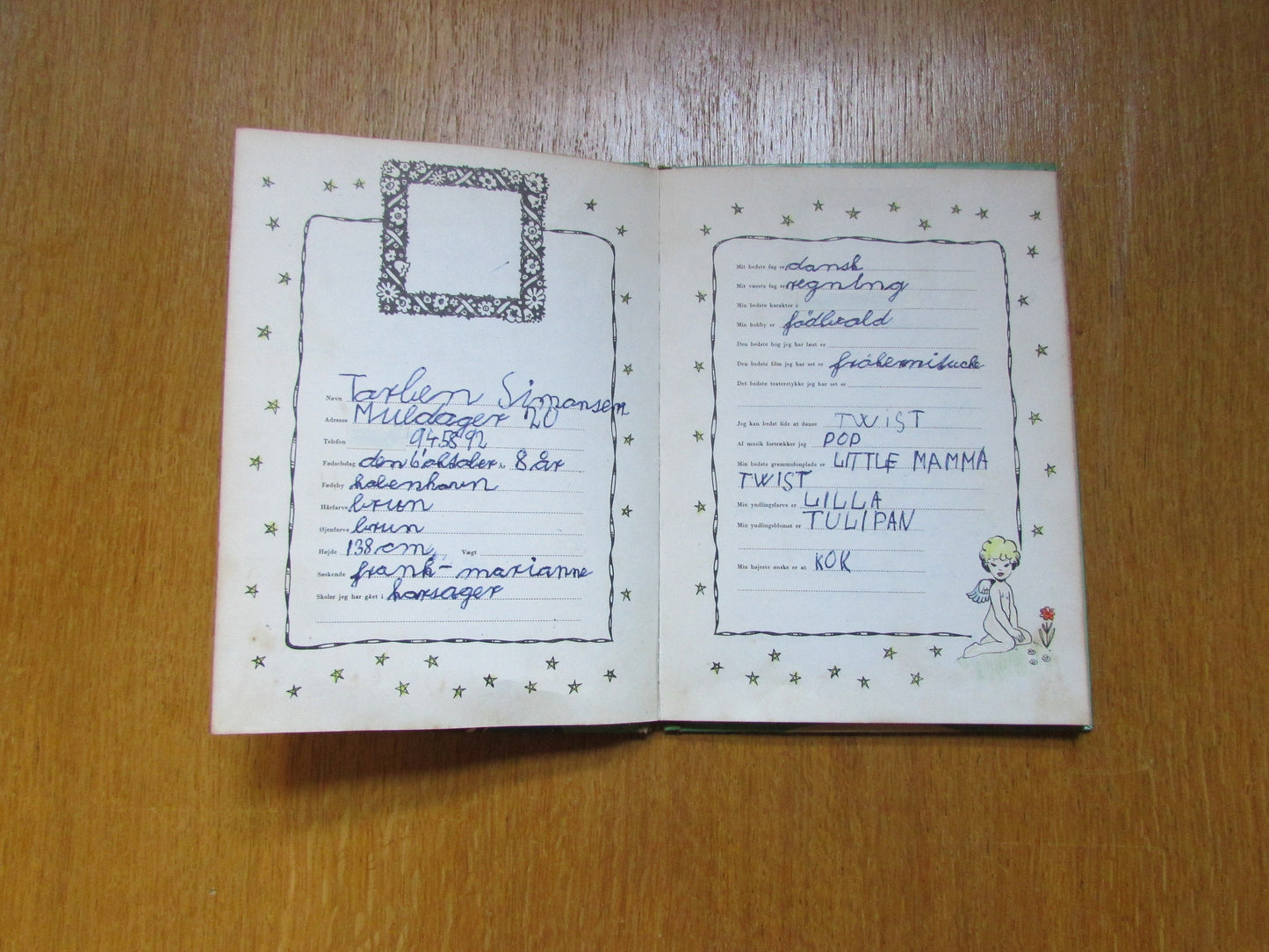 Rare 1960s Danish Mine Skolekammerater (My Schoolmates) friendship/address book