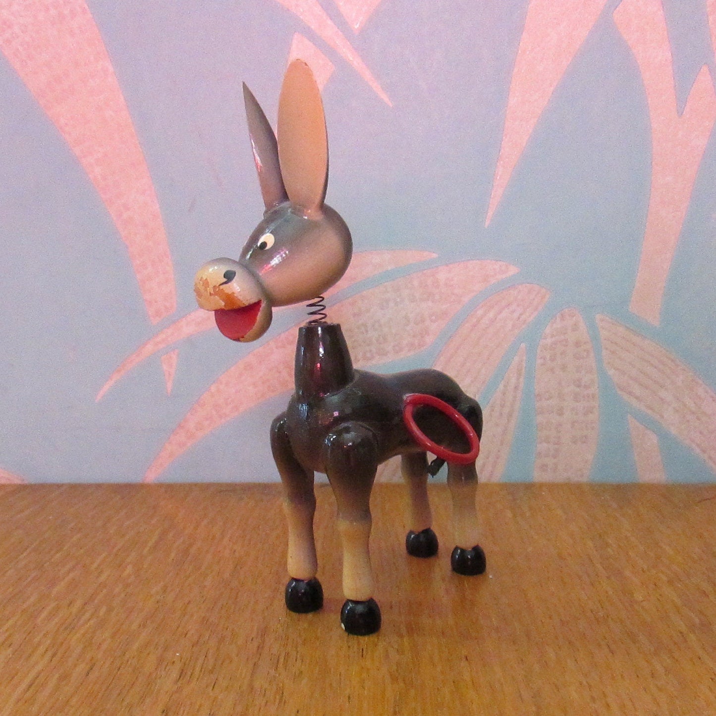 1970s comical plastic bobble-head mule figurine