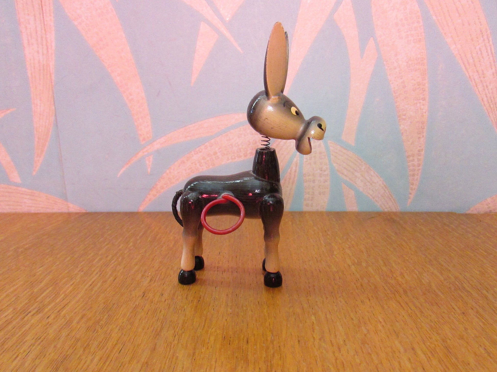 1970s comical plastic bobble-head mule figurine
