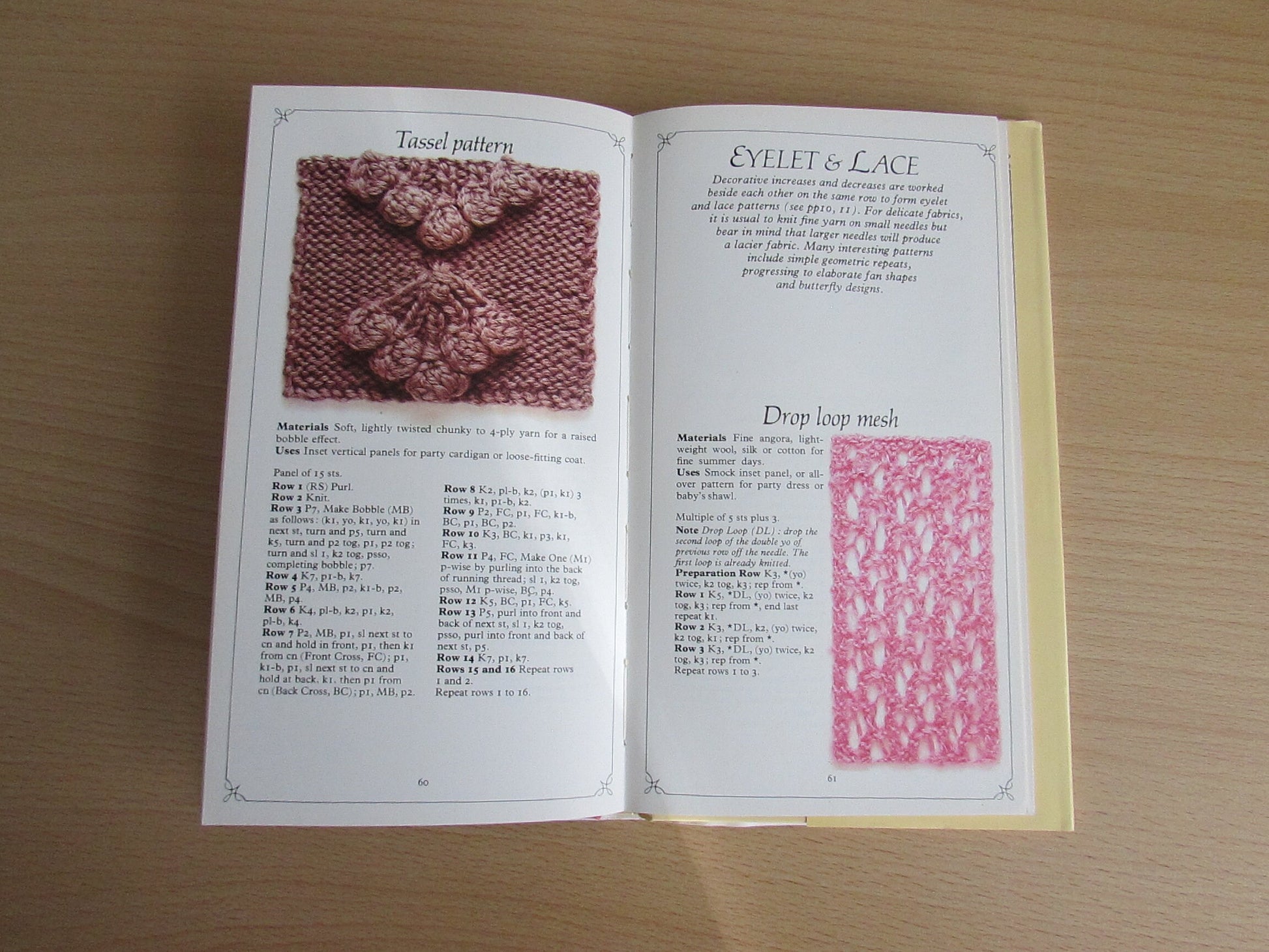 Good Housekeeping Knitting: An Illustrated Pocket Guide to Over 90 Beautiful Patterns, by Dorothea Hall (Hardback, 1983)