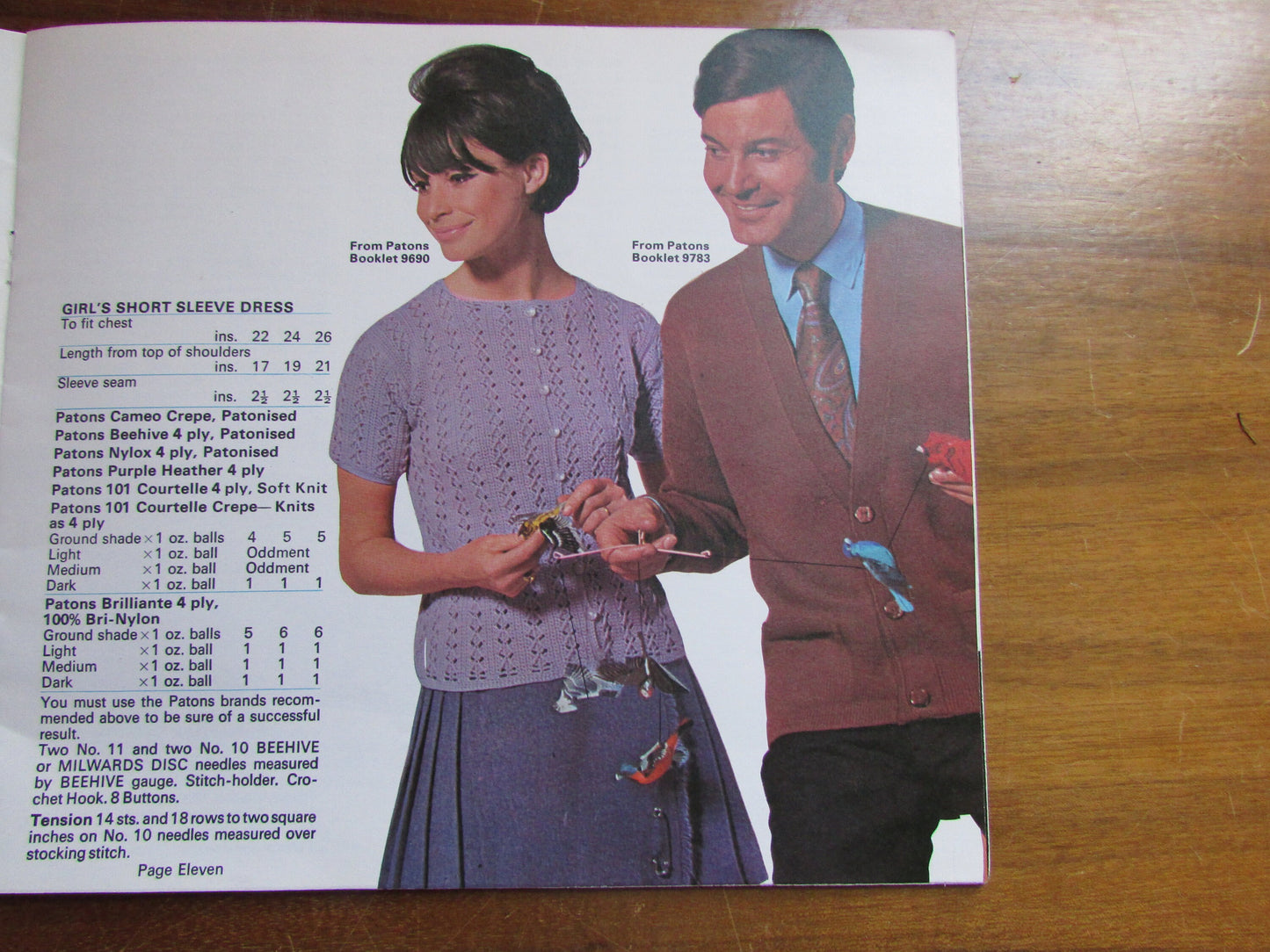 Vintage Patons Living Knitting pattern booklet