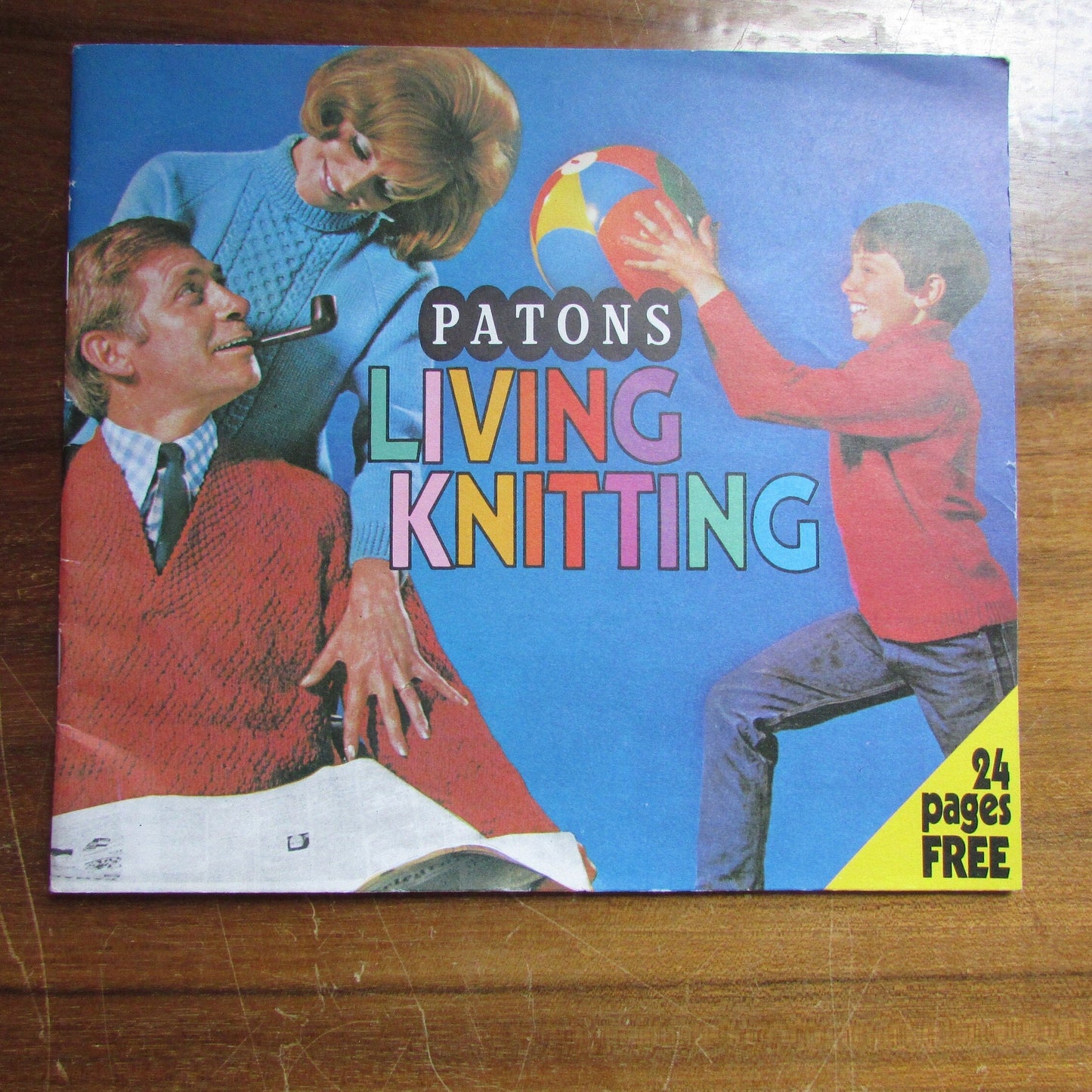 Vintage Patons Living Knitting pattern booklet