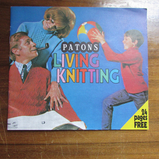 Vintage Patons Living Knitting pattern booklet