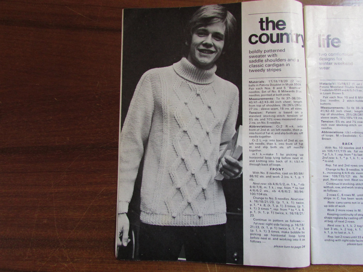 1970 Stitchcraft knitting & embroidery pattern booklet