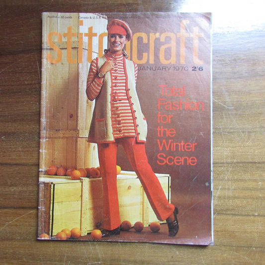 1970 Stitchcraft knitting & embroidery pattern booklet